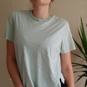 Eddie Bauer Mint Striped Top